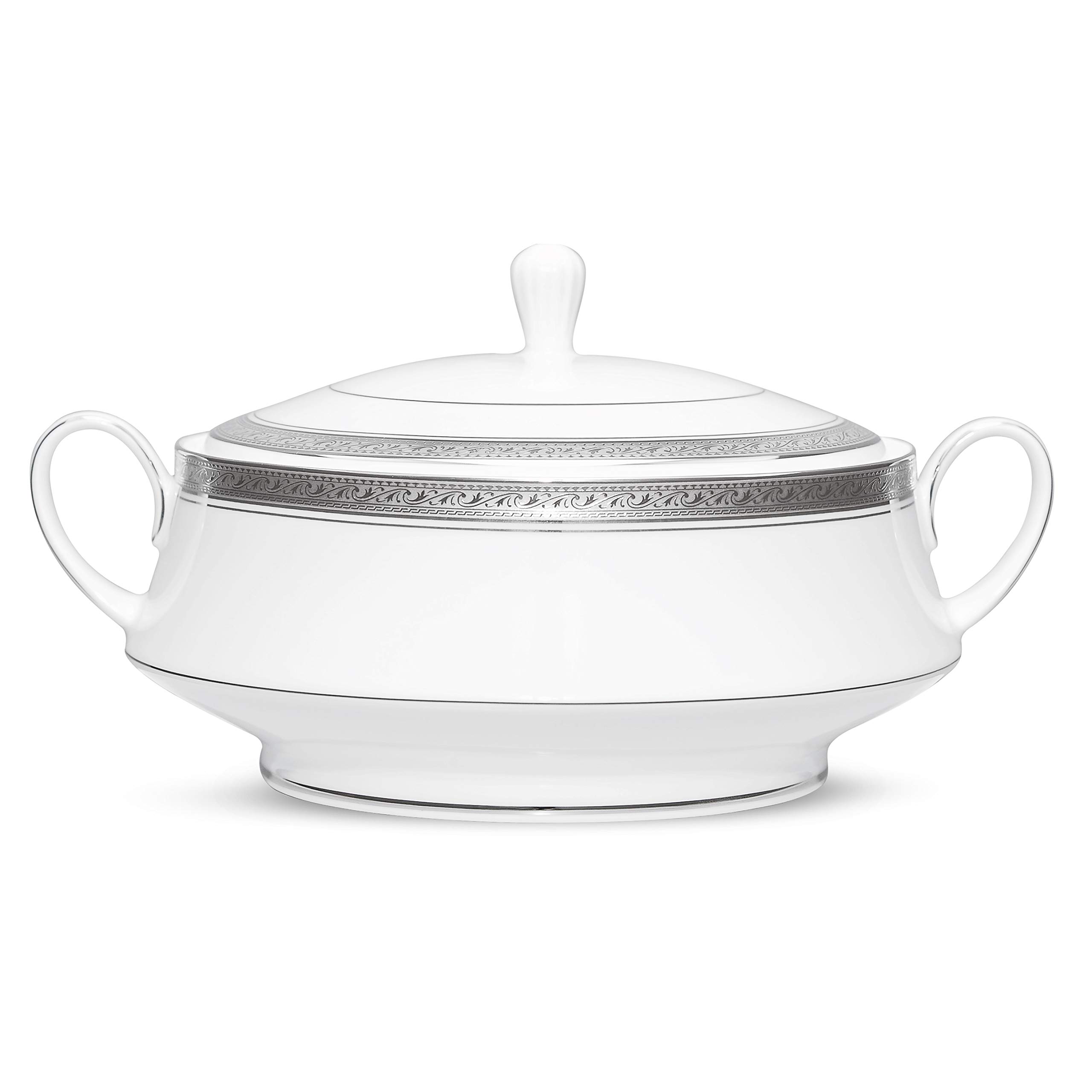 Amazon.com | Noritake Crestwood Platinum Covered Vegetable Bowl